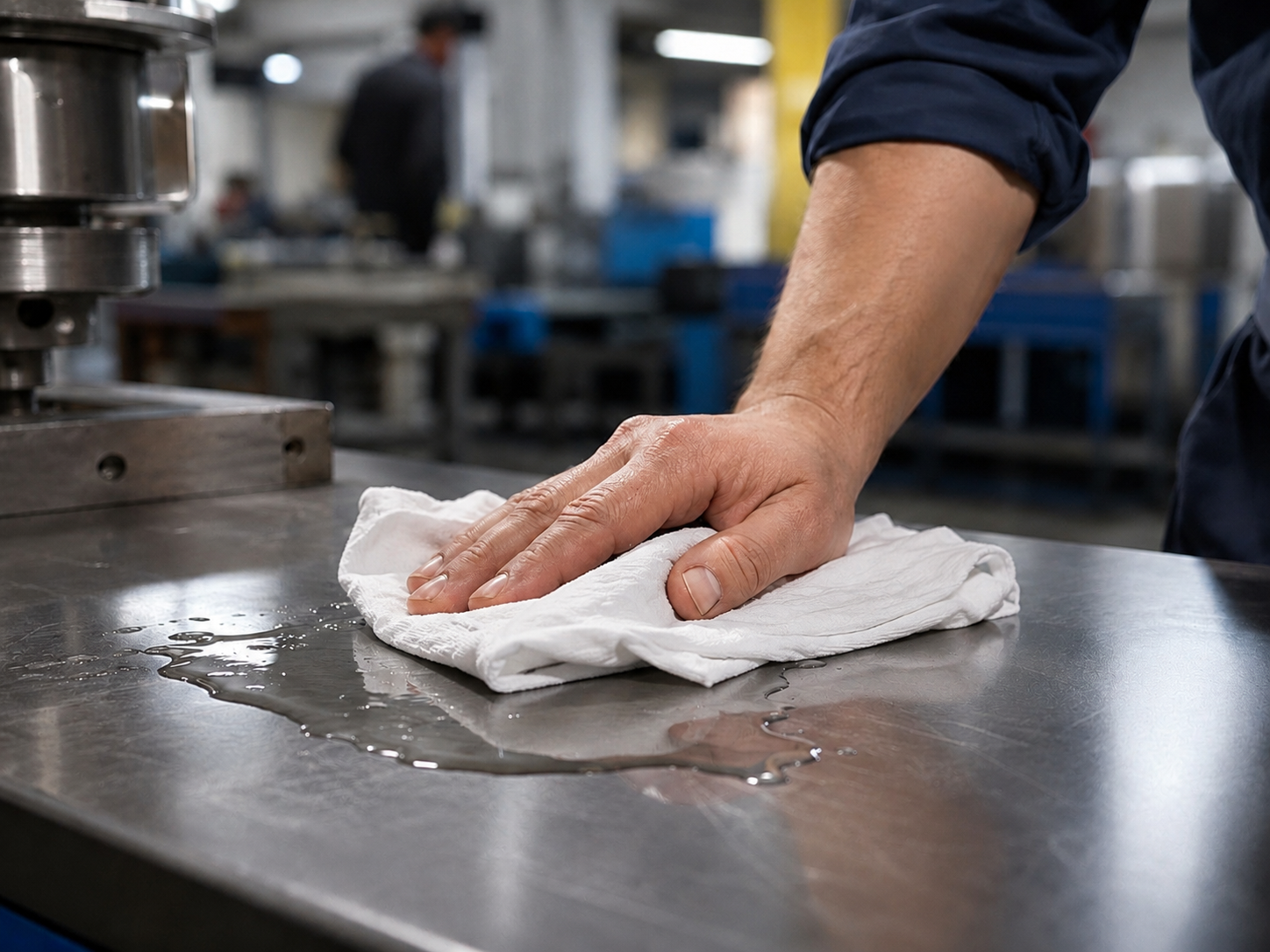 Trapo blanco para absorción de líquidos